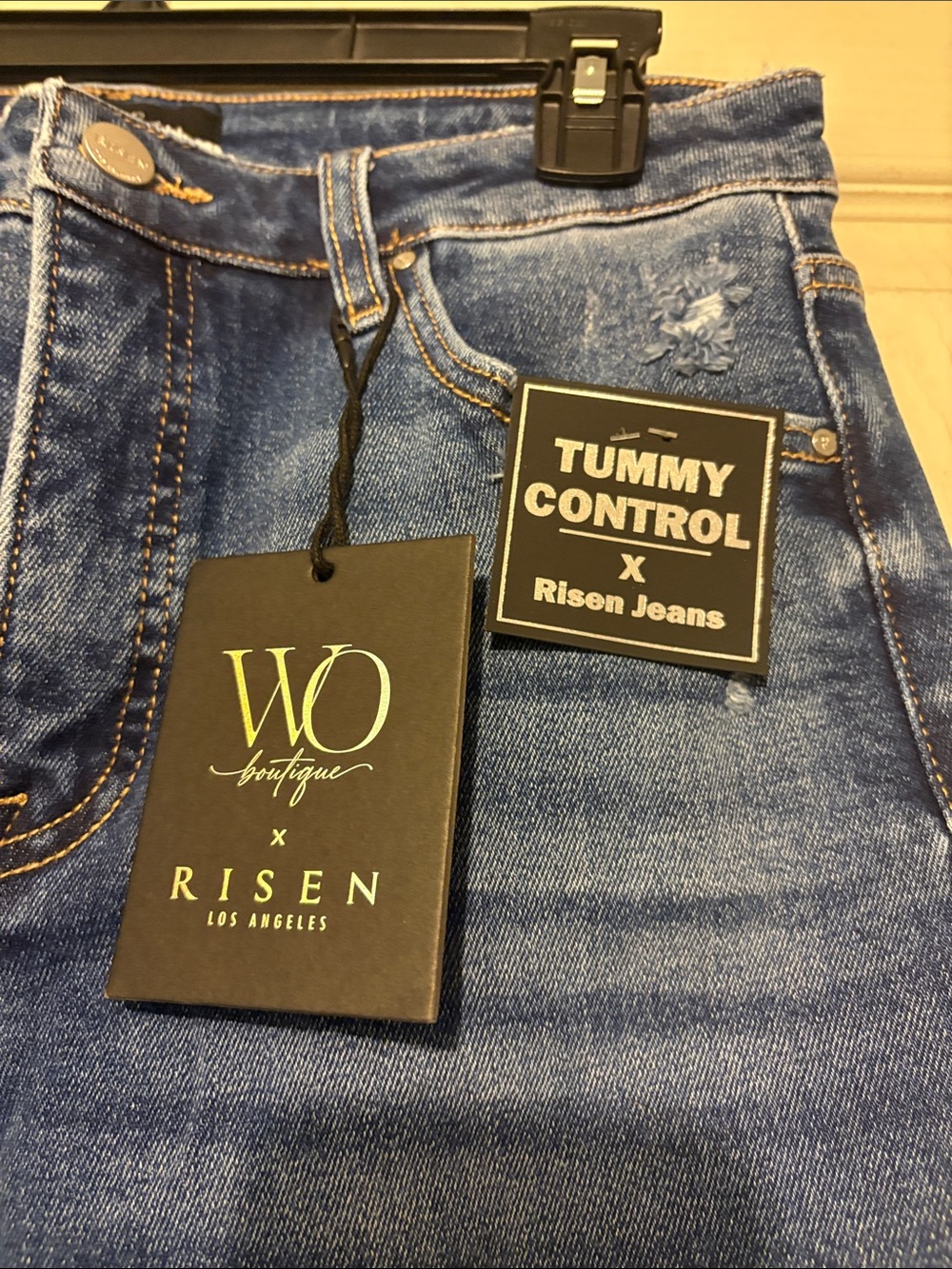 High-Rise Flare Jeans with Raw Hem - Picture 2 of 6